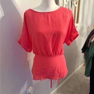 New York & Company Coral Blouse